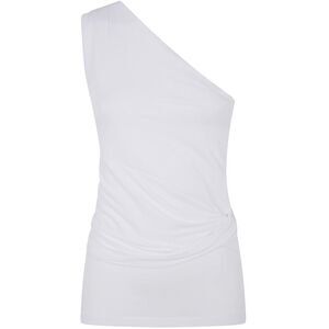 PATOU One-Shoulder Ruched Top Women WHITE T-Shirts & Tops